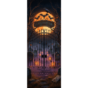 CAPA PAINEL PORTA HALLOWEEN | TECIDO PREMIUM  | VÁRIOS MODELOS - 85cm x 2.10M
