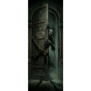 CAPA PAINEL PORTA HALLOWEEN | TECIDO PREMIUM  | VÁRIOS MODELOS - 85cm x 2.10M