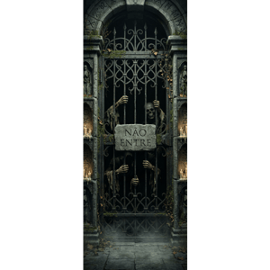 CAPA PAINEL PORTA HALLOWEEN | TECIDO PREMIUM  | VÁRIOS MODELOS - 85cm x 2.10M