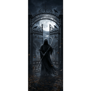 CAPA PAINEL PORTA HALLOWEEN | TECIDO PREMIUM  | VÁRIOS MODELOS - 85cm x 2.10M