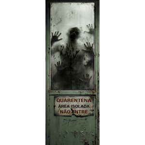 CAPA PAINEL PORTA HALLOWEEN | TECIDO PREMIUM  | VÁRIOS MODELOS - 85cm x 2.10M
