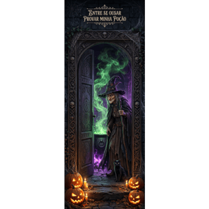 CAPA PAINEL PORTA HALLOWEEN | TECIDO PREMIUM  | VÁRIOS MODELOS - 85cm x 2.10M