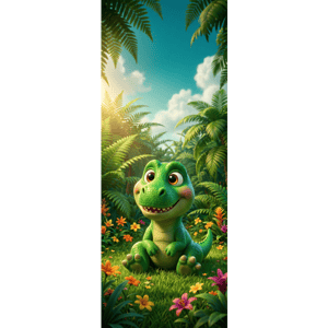 CAPA PAINEL PORTA DINOSSAURO | TECIDO PREMIUM  | VÁRIOS MODELOS - 85cm x 2.10M