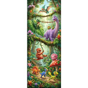 CAPA PAINEL PORTA DINOSSAURO | TECIDO PREMIUM  | VÁRIOS MODELOS - 85cm x 2.10M