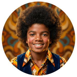 CAPA PAINEL REDONDO MICHAEL JACKSON | TECIDO PREMIUM  | VÁRIOS MODELOS - 1.50X1.50M E 50X50CM