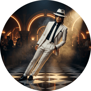 CAPA PAINEL REDONDO MICHAEL JACKSON | TECIDO PREMIUM  | VÁRIOS MODELOS - 1.50X1.50M E 50X50CM