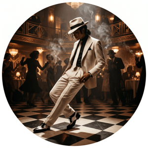 CAPA PAINEL REDONDO MICHAEL JACKSON | TECIDO PREMIUM  | VÁRIOS MODELOS - 1.50X1.50M E 50X50CM