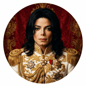 CAPA PAINEL REDONDO MICHAEL JACKSON | TECIDO PREMIUM  | VÁRIOS MODELOS - 1.50X1.50M E 50X50CM