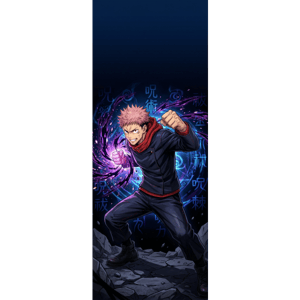 CAPA PAINEL PORTA JUJUTSU KAISEN | TECIDO PREMIUM  | VÁRIOS MODELOS - 85cm x 2.10M