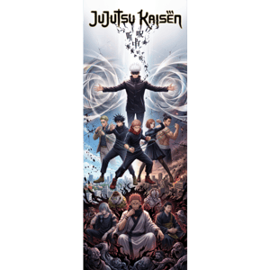 CAPA PAINEL PORTA JUJUTSU KAISEN | TECIDO PREMIUM  | VÁRIOS MODELOS - 85cm x 2.10M