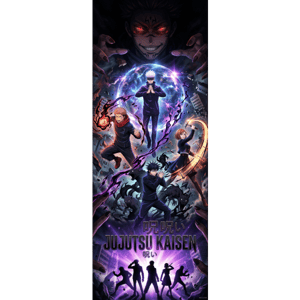 CAPA PAINEL PORTA JUJUTSU KAISEN | TECIDO PREMIUM  | VÁRIOS MODELOS - 85cm x 2.10M
