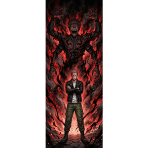 CAPA PAINEL PORTA JUJUTSU KAISEN | TECIDO PREMIUM  | VÁRIOS MODELOS - 85cm x 2.10M