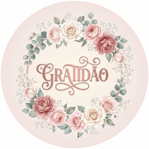 CAPA PAINEL REDONDO GRATIDÃO | TECIDO PREMIUM  | VÁRIOS MODELOS. 1.50X1.50M E 50X50CM