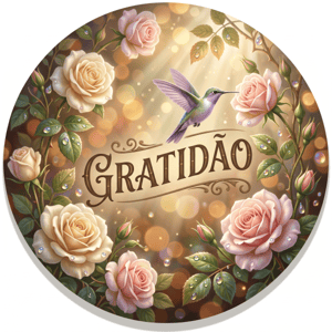 CAPA PAINEL REDONDO GRATIDÃO | TECIDO PREMIUM  | VÁRIOS MODELOS. 1.50X1.50M E 50X50CM