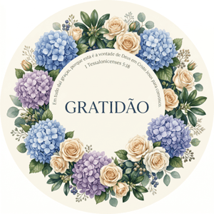 CAPA PAINEL REDONDO GRATIDÃO | TECIDO PREMIUM  | VÁRIOS MODELOS. 1.50X1.50M E 50X50CM