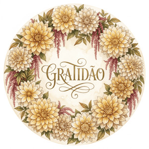 CAPA PAINEL REDONDO GRATIDÃO | TECIDO PREMIUM  | VÁRIOS MODELOS. 1.50X1.50M E 50X50CM