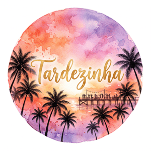 CAPA PAINEL REDONDO TARDEZINHA | TECIDO PREMIUM  | VÁRIOS MODELOS - 1.50X1.50M E 50X50CM
