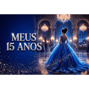 CAPA FUNDO FOTOGRÁFICO HORIZONTAL MEUS 15 ANOS | TECIDO PREMIUM  | VÁRIOS MODELOS - 2.20X1.50M