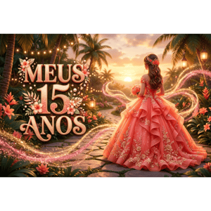CAPA FUNDO FOTOGRÁFICO HORIZONTAL MEUS 15 ANOS | TECIDO PREMIUM  | VÁRIOS MODELOS - 2.20X1.50M