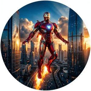 CAPA PAINEL REDONDO VINGADORES | TECIDO PREMIUM  | VÁRIOS MODELOS - 1.50X1.50M E 50X50CM