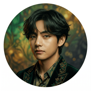 CAPA PAINEL REDONDO KPOP BTS| TECIDO PREMIUM  | VÁRIOS MODELOS - 1.50X1.50M E 50X50CM