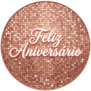CAPA PAINEL REDONDO FELIZ ANIVERSÁRIO | TECIDO PREMIUM  | VÁRIOS MODELOS - 1.50X1.50M E 50X50CM