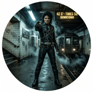 CAPA PAINEL REDONDO MICHAEL JACKSON | TECIDO PREMIUM  | VÁRIOS MODELOS - 1.50X1.50M E 50X50CM