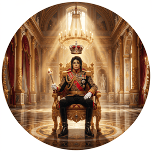 CAPA PAINEL REDONDO MICHAEL JACKSON | TECIDO PREMIUM  | VÁRIOS MODELOS - 1.50X1.50M E 50X50CM