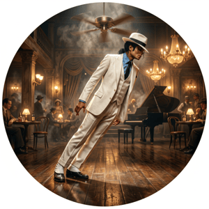 CAPA PAINEL REDONDO MICHAEL JACKSON | TECIDO PREMIUM  | VÁRIOS MODELOS - 1.50X1.50M E 50X50CM