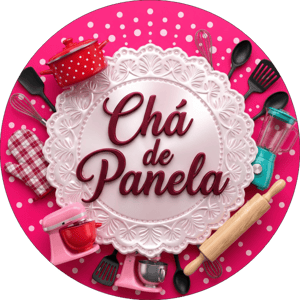 CAPA PAINEL REDONDO CHÁ DE PANELA E CHÁ DE CASA NOVA | TECIDO PREMIUM  | VÁRIOS MODELOS - 1.50X1.50M E 50X50CM