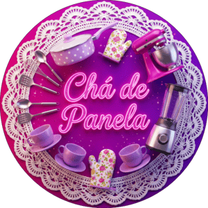 CAPA PAINEL REDONDO CHÁ DE PANELA E CHÁ DE CASA NOVA | TECIDO PREMIUM  | VÁRIOS MODELOS - 1.50X1.50M E 50X50CM