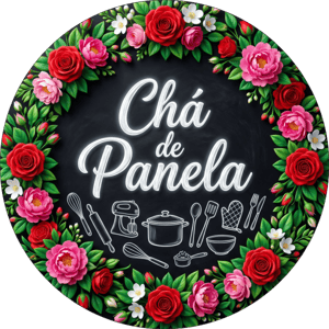 CAPA PAINEL REDONDO CHÁ DE PANELA E CHÁ DE CASA NOVA | TECIDO PREMIUM  | VÁRIOS MODELOS - 1.50X1.50M E 50X50CM