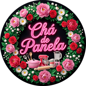 CAPA PAINEL REDONDO CHÁ DE PANELA E CHÁ DE CASA NOVA | TECIDO PREMIUM  | VÁRIOS MODELOS - 1.50X1.50M E 50X50CM