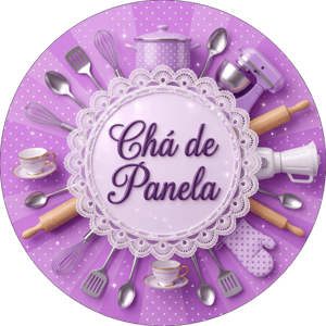 CAPA PAINEL REDONDO CHÁ DE PANELA E CHÁ DE CASA NOVA | TECIDO PREMIUM  | VÁRIOS MODELOS - 1.50X1.50M E 50X50CM