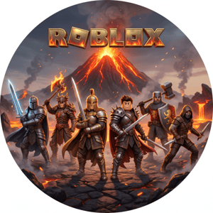 CAPA PAINEL REDONDO ROBLOX | TECIDO PREMIUM  | VÁRIOS MODELOS - 1.50X1.50M E 50X50CM