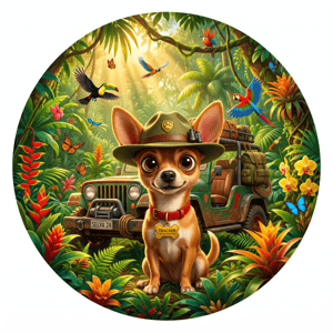 CAPA PAINEL REDONDO PATRULHA CANINA | TECIDO PREMIUM  | VÁRIOS MODELOS - 1.50X1.50M E 50X50CM