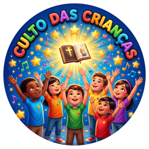 CAPA PAINEL REDONDO CULTO DAS CRIANÇAS | TECIDO PREMIUM  | VÁRIOS MODELOS - 1.50X1.50M E 50X50CM