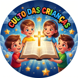 CAPA PAINEL REDONDO CULTO DAS CRIANÇAS | TECIDO PREMIUM  | VÁRIOS MODELOS - 1.50X1.50M E 50X50CM