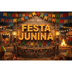 CAPA FUNDO FOTOGRÁFICO HORIZONTAL FESTA JUNINA | TECIDO PREMIUM  | VÁRIOS MODELOS - 2.20X1.50M