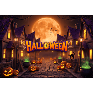CAPA FUNDO FOTOGRÁFICO HORIZONTAL HALLOWEEN | TECIDO PREMIUM | VÁRIOS MODELOS - 1.50X2.20CM