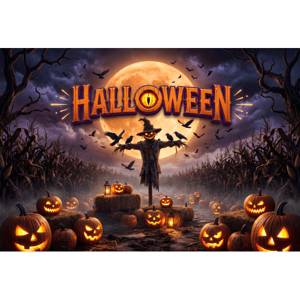 CAPA FUNDO FOTOGRÁFICO HORIZONTAL HALLOWEEN | TECIDO PREMIUM | VÁRIOS MODELOS - 1.50X2.20CM