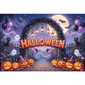 CAPA FUNDO FOTOGRÁFICO HORIZONTAL HALLOWEEN | TECIDO PREMIUM | VÁRIOS MODELOS - 1.50X2.20CM