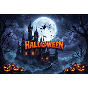 CAPA FUNDO FOTOGRÁFICO HORIZONTAL HALLOWEEN | TECIDO PREMIUM | VÁRIOS MODELOS - 1.50X2.20CM