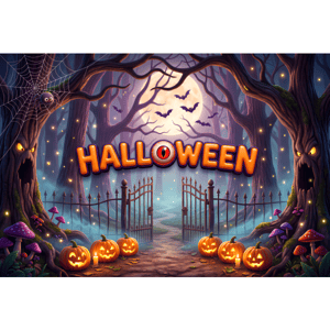 CAPA FUNDO FOTOGRÁFICO HORIZONTAL HALLOWEEN | TECIDO PREMIUM | VÁRIOS MODELOS - 1.50X2.20CM
