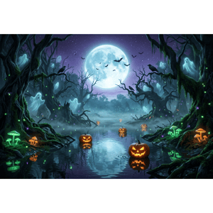 CAPA FUNDO FOTOGRÁFICO HORIZONTAL HALLOWEEN | TECIDO PREMIUM | VÁRIOS MODELOS - 1.50X2.20CM