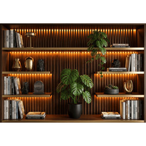 CAPA FUNDO FOTOGRÁFICO HORIZONTAL BIBLIOTECA NEUTRA | TECIDO PREMIUM  | VÁRIOS MODELOS - 2.20X1.50M