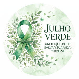CAPA PAINEL REDONDO JULHO VERDE | TECIDO PREMIUM  | VÁRIOS MODELOS - 1.50X1.50M E 50X50CM