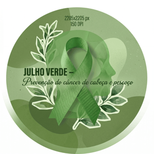 CAPA PAINEL REDONDO JULHO VERDE | TECIDO PREMIUM  | VÁRIOS MODELOS - 1.50X1.50M E 50X50CM