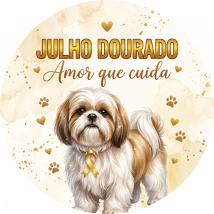 CAPA PAINEL REDONDO JULHO DOURADO | TECIDO PREMIUM  | VÁRIOS MODELOS - 1.50X1.50M E 50X50CM