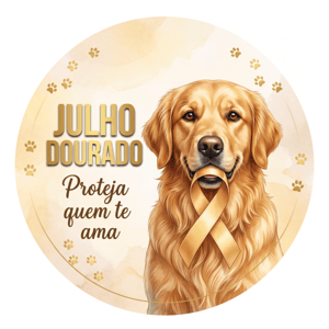 CAPA PAINEL REDONDO JULHO DOURADO | TECIDO PREMIUM  | VÁRIOS MODELOS - 1.50X1.50M E 50X50CM